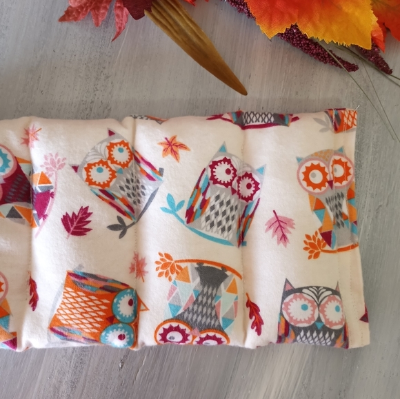 Microwavable Heating Pad Autumn Owls #1 - Picture 6 of 7